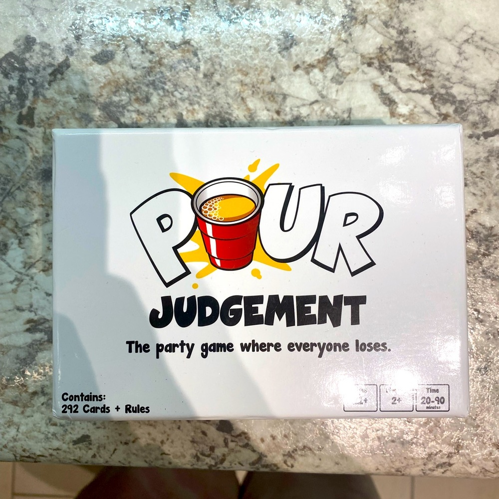 Pour judgement drinking Card Game
